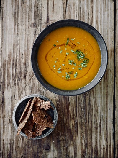 Gulerodssuppe med ingefær