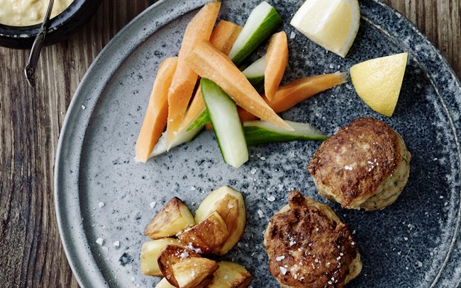 Fiskefrikadeller til børn