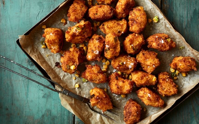 Mexicanske hushpuppies til gæstemaden