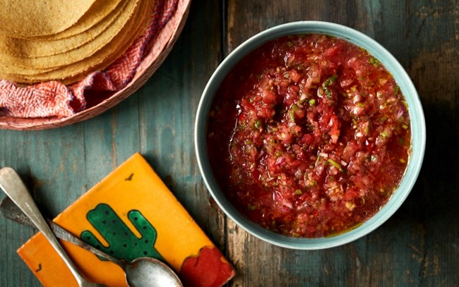 Spicy salsa til mexicansk gæstemad fra Meyers