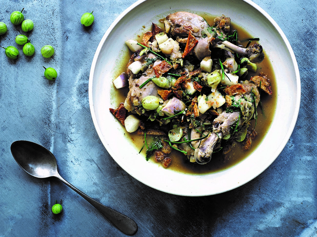 Kylling med stikkelsbær