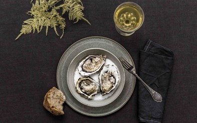 Østers med vinagrette