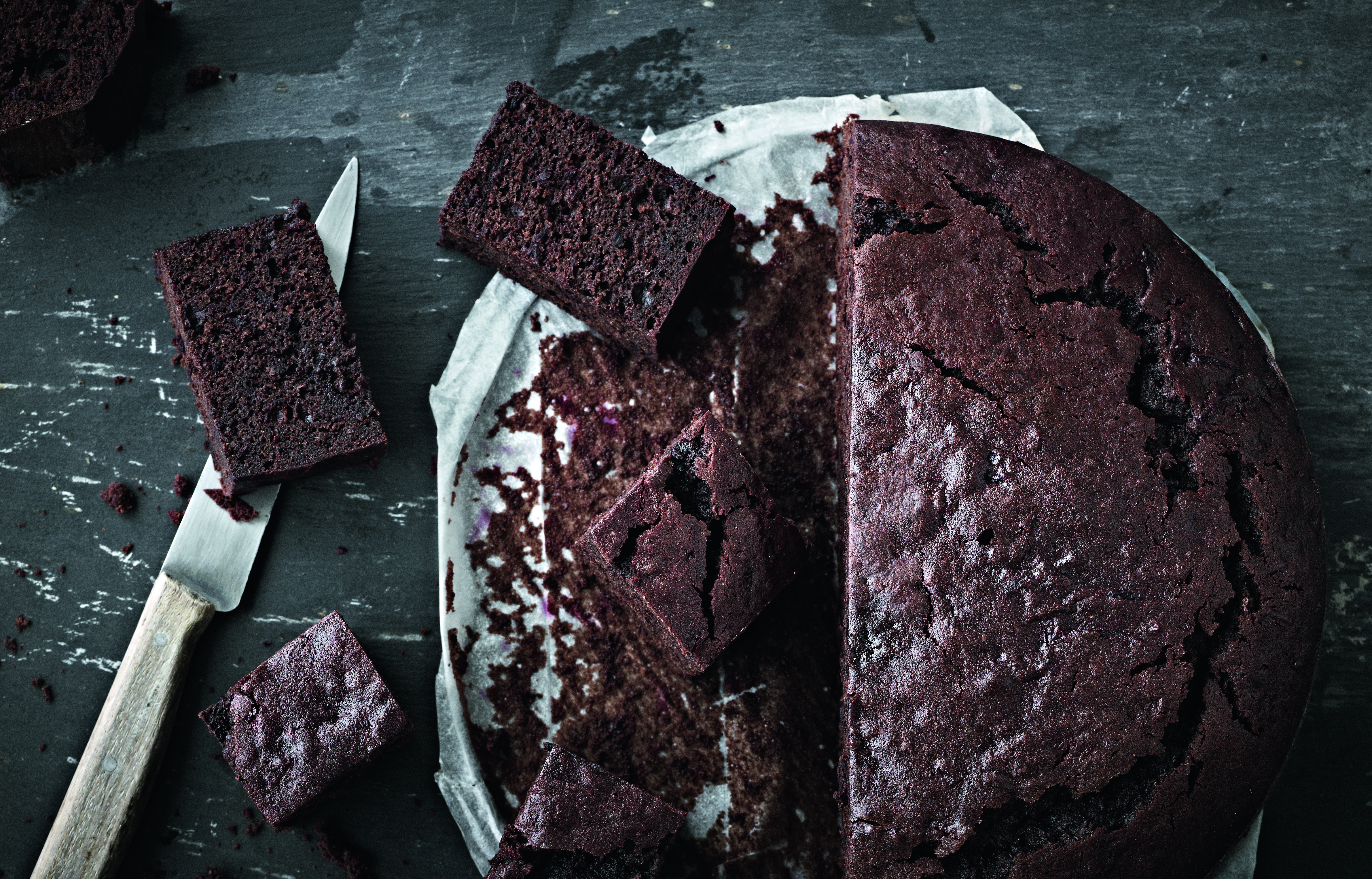 Chokoladekage med rødbede