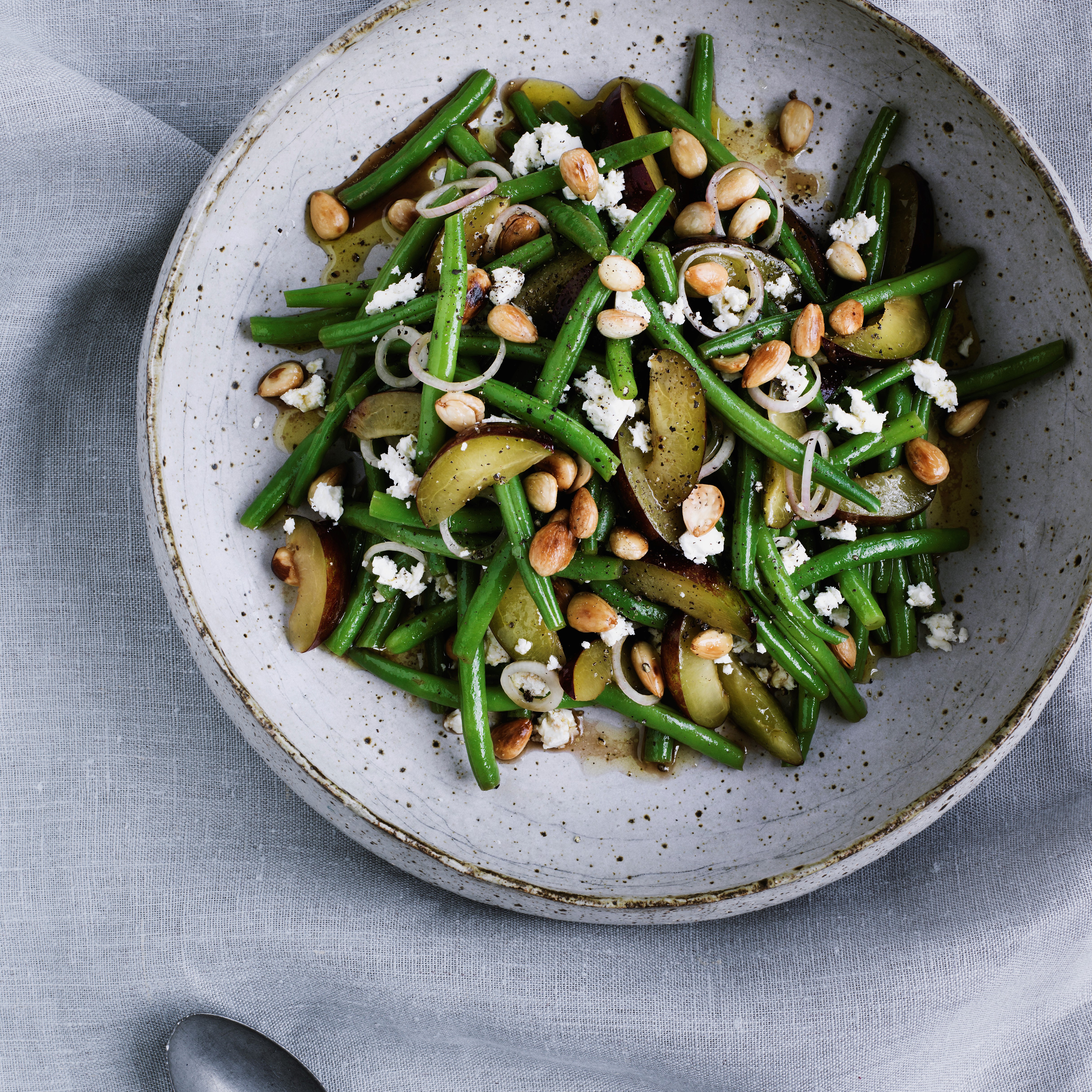 Salat af grønne bønner