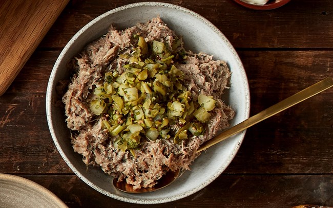 Rillette gris til julefrokost menu