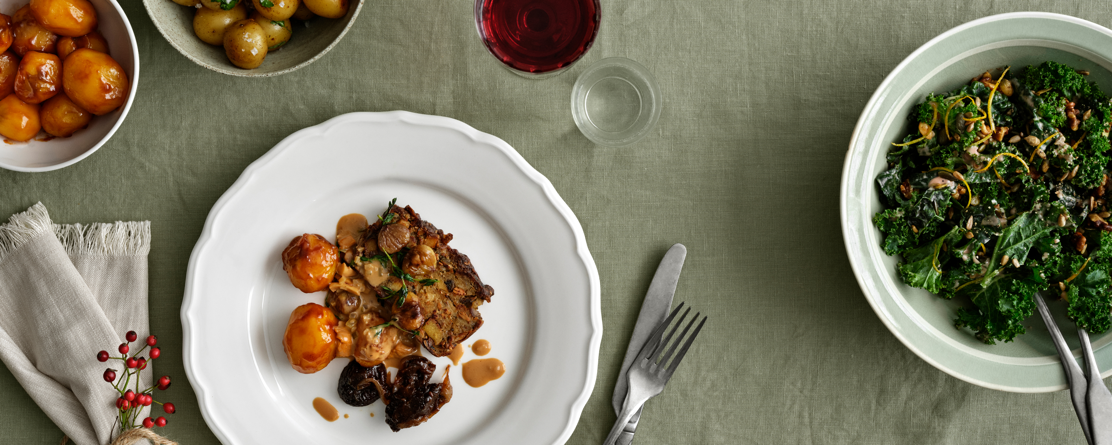 Juleaftenmenu - vegetarisk hovedret