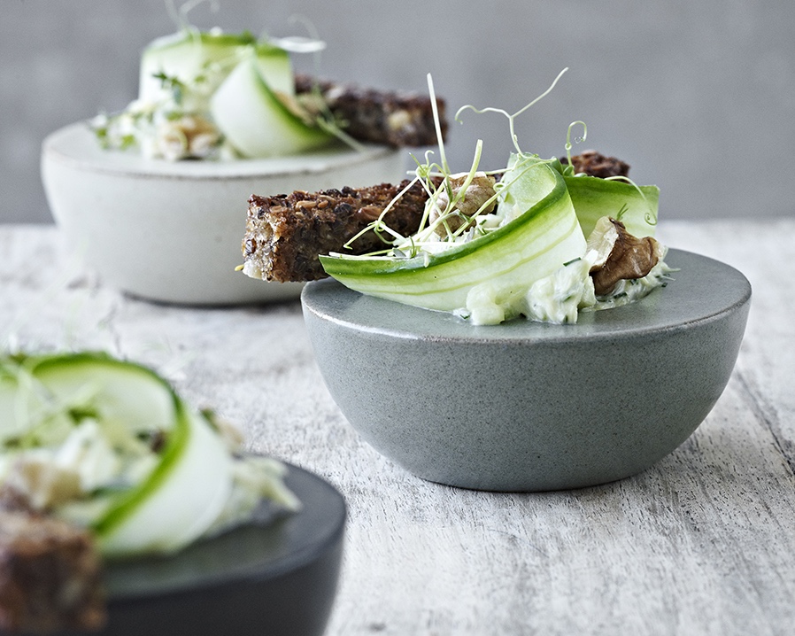 Ristet rugbrød med torskerilette
